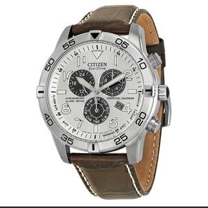 Citizen eco drive E820 watch white face - rare!